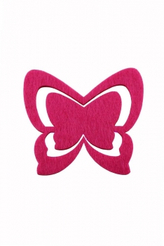 Filz-Schmetterling pink 8x8cm